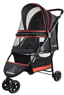 ROODO Escort 3 Wheel Pet Stroller: A Lightweight and Foldable Travel System for Small to Medium Dogs and Cats